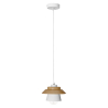 Buy Nordic pendant lamp in wood and metal - Gerard Black 59247 - in the UK