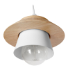 Buy Nordic pendant lamp in wood and metal - Gerard Black 59247 at MyFaktory