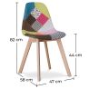 Buy Premium Design Brielle chair - Patchwork Fiona Multicolour 59269 - in the UK