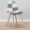 Buy Premium Design Brielle Chair White and black - Patchwork Max White / Black 59270 - prices