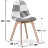 Buy Premium Design Brielle Chair White and black - Patchwork Max White / Black 59270 - in the UK