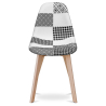 Buy Premium Design Brielle Chair White and black - Patchwork Max White / Black 59270 - prices