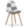 Buy Premium Design Brielle Chair White and black - Patchwork Max White / Black 59270 at MyFaktory