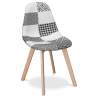 Buy Premium Design Brielle Chair White and black - Patchwork Max White / Black 59270 in the United Kingdom