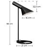 Buy Alan Desk Lamp - Steel Black 14633 - in the UK