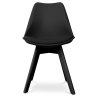 Buy Premium Brielle Scandinavian Design chair with cushion Black 59277 - in the UK