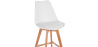 Buy Premium Brielle Scandinavian design bar stool with cushion - Wood White 59278 in the United Kingdom