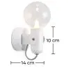Buy Finn wall lamp - Metal White 59275 - prices