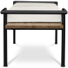Buy Scandinavian style bench with cushions - Wood and metal Cream 59298 in the United Kingdom