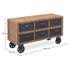 Buy Circus Industrial Sideboard / TV cabinet - Wood and metal Natural wood 59288 at MyFaktory