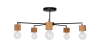 Buy Bell 5 bulbs ceiling lamp - Wood and metal Black 59296 home delivery