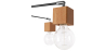 Buy Bell 5 bulbs ceiling lamp - Wood and metal Black 59296 with a guarantee