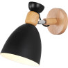 Buy Jors orson Scandinavian style wall lamp - Metal and wood Black 59294 at MyFaktory