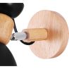 Buy Jors orson Scandinavian style wall lamp - Metal and wood Black 59294 in the United Kingdom