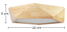Buy Ceiling Led Lamp Scandinavian Design Wooden - Teray Natural wood 59307 with a guarantee