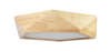 Buy Ceiling Led Lamp Scandinavian Design Wooden - Teray Natural wood 59307 - prices