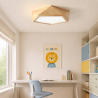 Buy Ceiling Led Lamp Scandinavian Design Wooden - Teray Natural wood 59307 - prices
