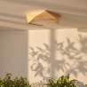 Buy Ceiling Led Lamp Scandinavian Design Wooden - Teray Natural wood 59307 in the United Kingdom