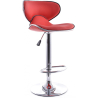 Buy Swivel Chromed Metal Curved Back Bar Stool - Height Adjustable Black 49743 - prices