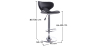 Buy Swivel Chromed Metal Curved Back Bar Stool - Height Adjustable Black 49743 at MyFaktory