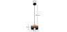 Buy Edda Scandinavian pendant lamp - Wood and metal Black 59308 home delivery