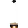 Buy Edda Scandinavian pendant lamp - Wood and metal Black 59308 at MyFaktory
