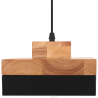 Buy Edda Scandinavian pendant lamp - Wood and metal Black 59308 at MyFaktory