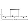 Buy Bolthor 11 bulbs pendant lamp - Metal Black 59311 - in the UK