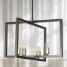 Buy Robson 4 bulbs pendant lamp - Metal Gold 59330 - prices