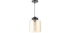 Buy Mikelo pendant lamp - Metal and crystal Black 59331 in the United Kingdom