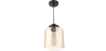Buy Mikelo pendant lamp - Metal and crystal Black 59331 with a guarantee