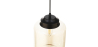 Buy Mikelo pendant lamp - Metal and crystal Black 59331 - in the UK