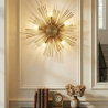 Buy Lydia wall lamp with 5 bulbs - Metal Gold 59341 in the United Kingdom