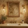 Buy Alessia wall lamp - Crystal and metal Transparent 59343 in the United Kingdom