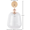 Buy Alessia wall lamp - Crystal and metal Transparent 59343 with a guarantee