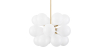 Buy Jacobella 18 bulbs suspension lamp - Metal and glass White 59344 home delivery