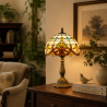Buy Tiffany table lamp - Crystal Multicolour 59350 in the United Kingdom