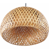 Buy Bali twisted Design Boho Bali ceiling lamp - Bamboo Natural wood 59354 - in the UK