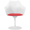 Buy Dining Chair with Armrests - White Swivel Chair - Tulipan Red 59259 - prices