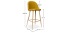 Buy Bar stool Bennett Scandinavian Design Premium - 76cm Yellow 59356 home delivery