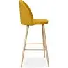 Buy Fabric Upholstered Stool - Scandinavian Design - 76cm - Bennett Yellow 59356 in the United Kingdom