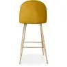 Buy Fabric Upholstered Stool - Scandinavian Design - 76cm - Bennett Yellow 59356 with a guarantee