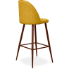 Buy Fabric Upholstered Stool - Scandinavian Design - 76cm - Bennett Yellow 59357 home delivery