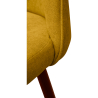Buy Fabric Upholstered Stool - Scandinavian Design - 73cm - Bennett Yellow 59357 in the United Kingdom