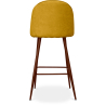 Buy Fabric Upholstered Stool - Scandinavian Design - 73cm - Bennett Yellow 59357 - in the UK