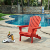Buy Adirondack Garden Chair - Wood Red 59415 in the United Kingdom