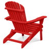 Buy Adirondack Garden Chair - Wood Red 59415 in the United Kingdom