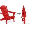Buy Adirondack Garden Chair - Wood Red 59415 - in the UK
