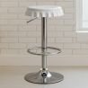 Buy Swivel Chromed Metal Bottle Cap Bar Stool - Height Adjustable Orange 49737 - prices