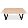 Buy Industrial solid wood dining table - Tyke Natural wood 59290 - prices